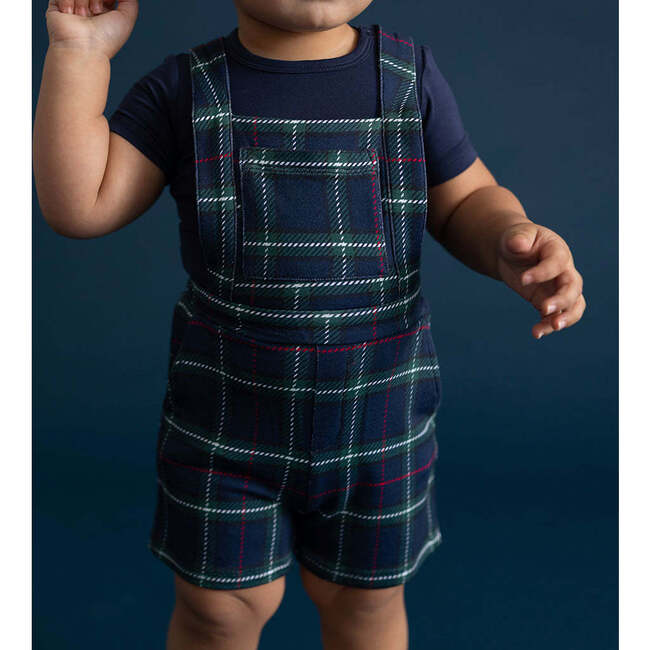 Augustus French Terry Short Overalls Green