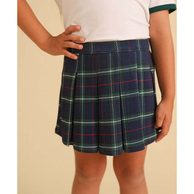 Augustus French Terry Pleated Skort Green