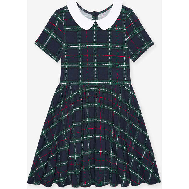 Augustus Collared Twirl Dress Green