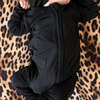 Black Footie Zippered One Piece Black - Footie Pajamas - 4 - thumbnail