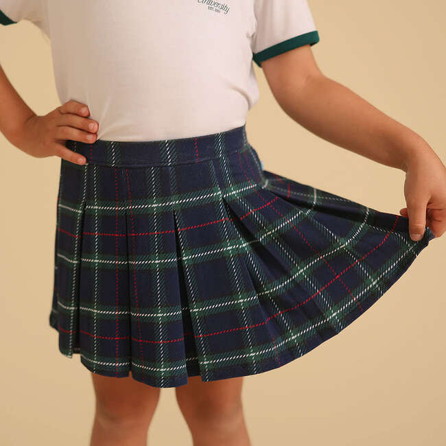 Augustus French Terry Pleated Skort Green - Skirts - 3