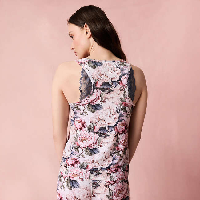 Aster Women's Lace Racerback Tank Beige - Tank Tops - 3