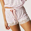 Amaya Women's Lace Shorts Pink - Shorts - 1 - thumbnail
