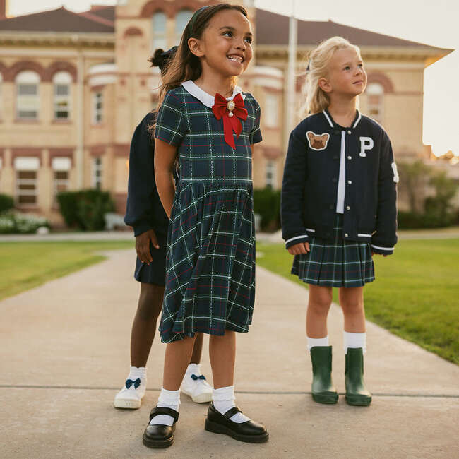 Augustus French Terry Pleated Skort Green - Skirts - 6