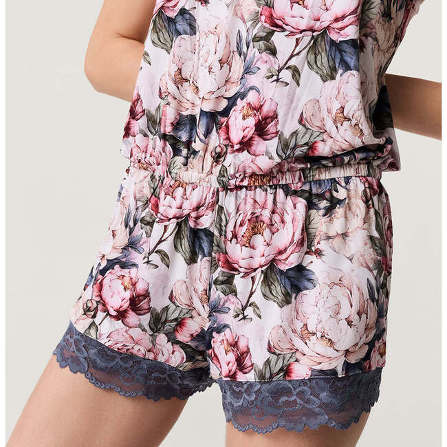 Aster Women's Lace Romper Beige - Rompers - 4