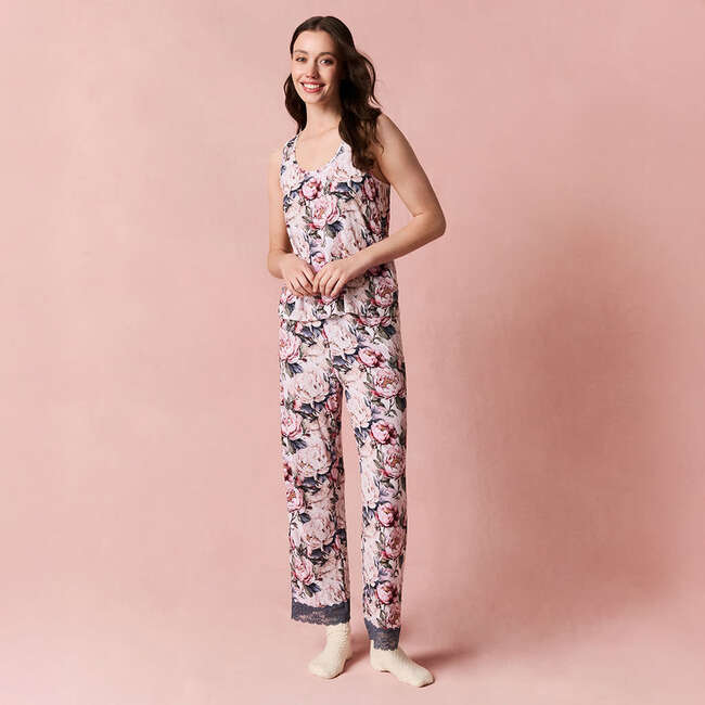 Aster Women's Lace Racerback Tank Beige - Tank Tops - 5