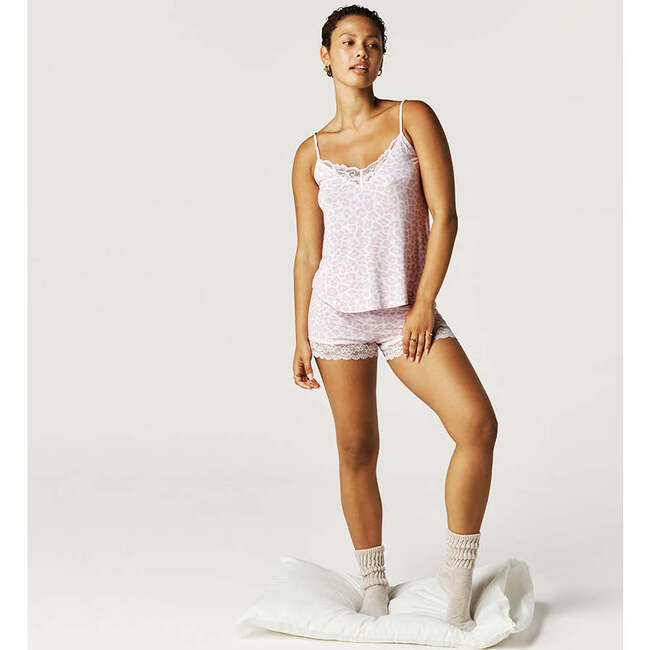 Amaya Women's Lace Cami Pink - Tank Tops - 3