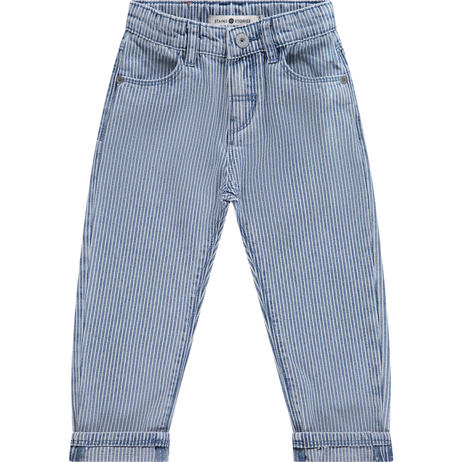 Pinstripe Straight Leg Jean, Night