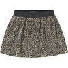 Leopard Print Skirt, Beige - Skirts - 1 - thumbnail