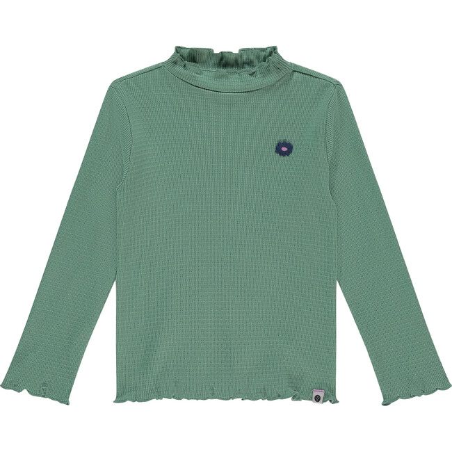 Ribbed Mock Neck Long Sleeve, Mint