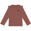 Ribbed Long Sleeve, Velvet Rose - T-Shirts - 1 - thumbnail