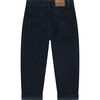 Wide Leg Corduroy Pant, Dark Blue - Pants - 2
