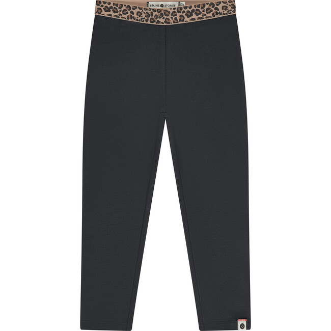 Leopard Waistband Legging, Antra