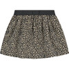 Leopard Print Skirt, Beige - Skirts - 2