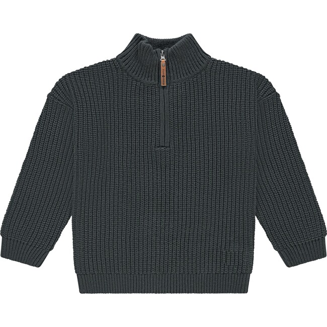 Knit Quarter Zip Sweater, Antra