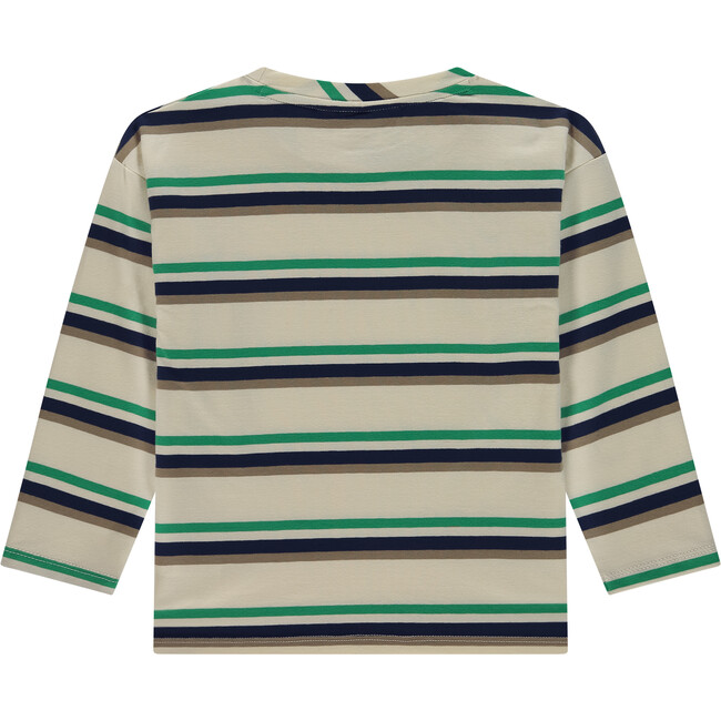 Multi-Stripe Long Sleeve T-Shirt, Bone