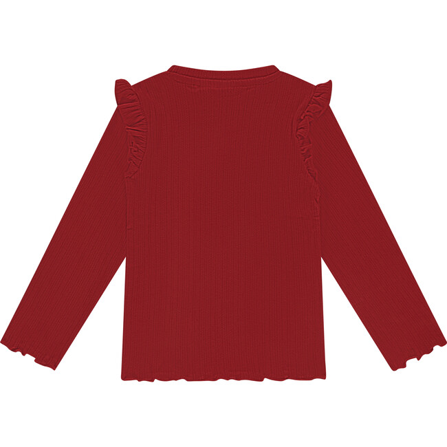 Ribbed Long Sleeve, Red