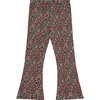 Multi-Floral Print Flare Leggings, Antra - Leggings - 2