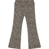 Leopard Print Flare Leggings, Beige - Leggings - 2