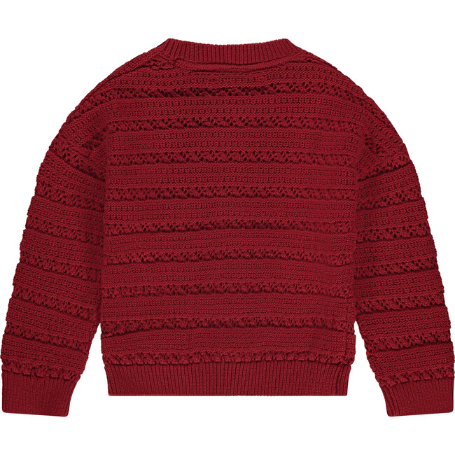 Knit Cardigan, Red