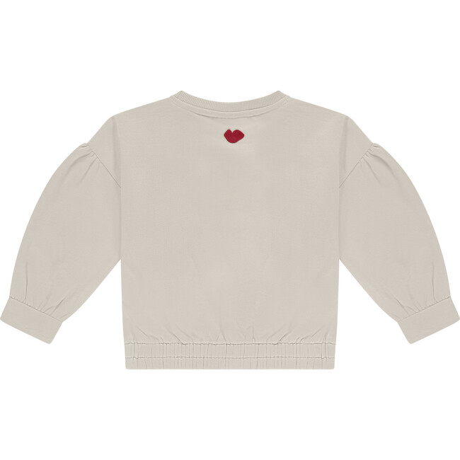 French Heart Crewneck Sweatshirt, Pearl