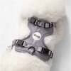 Arlo Adjustable Soft Padded No Pull Pet Harness with 3 Buckles and 3 Leash Clips, Grey - Collars, Leashes & Harnesses - 3