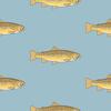 Light Blue Trout Traditional Wallpaper - Wallpaper - 3 - thumbnail