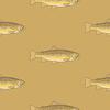 Gold Trout Traditional Wallpaper - Wallpaper - 3 - thumbnail