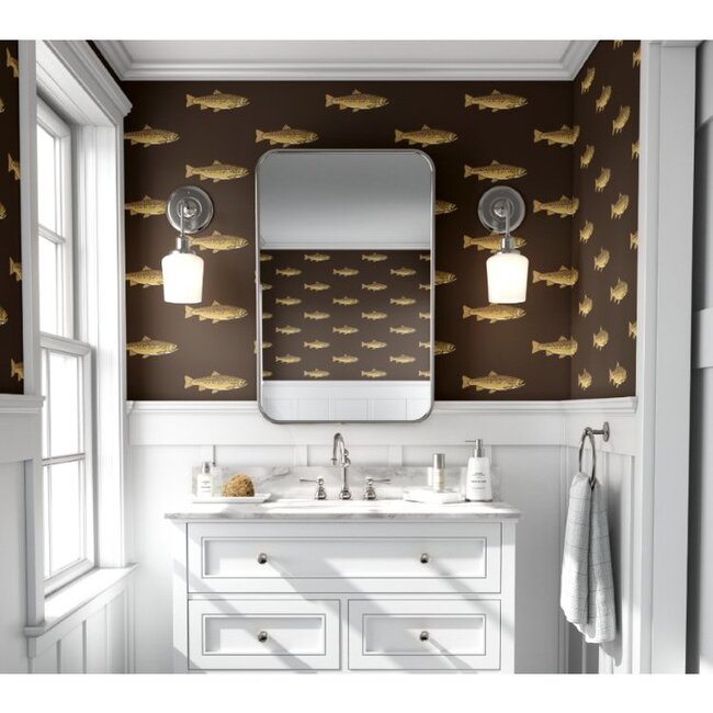 Brown Trout Traditional Wallpaper