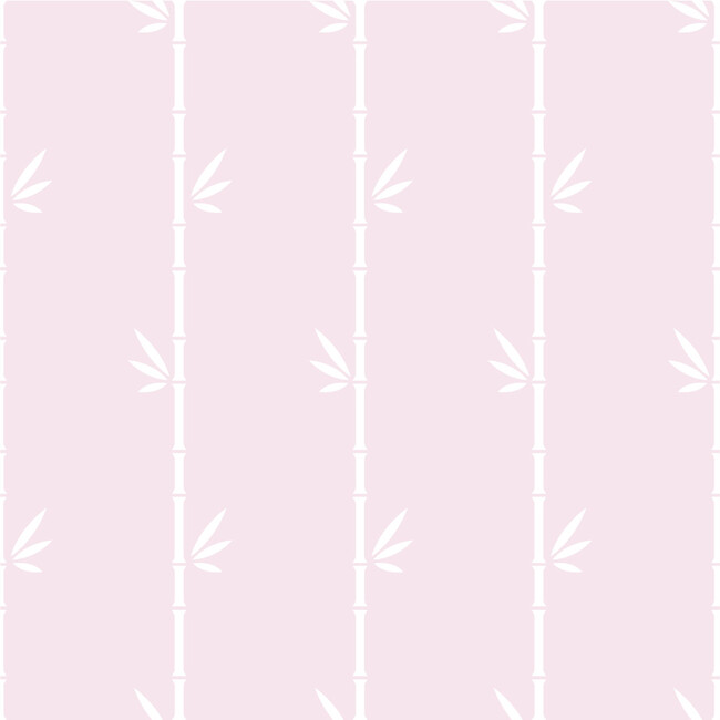 Pink Bamboo Traditional Wallpaper