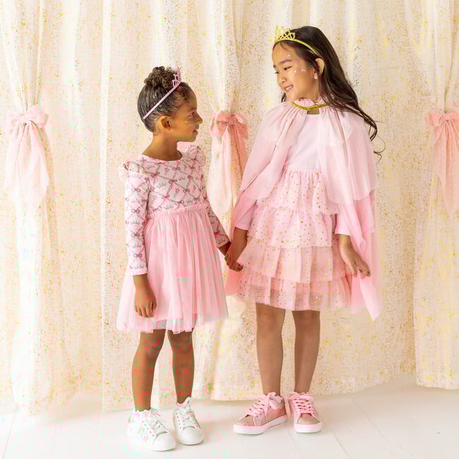 Pink Princess Tiered Cape, Pink - Costume Accessories - 6