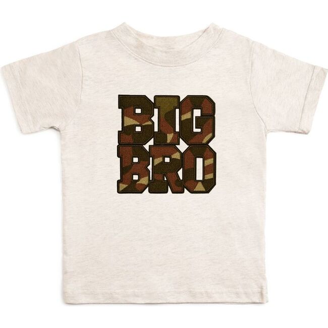 Big Bro Camo Patch Short Sleeve T-Shirt, Natural Heather