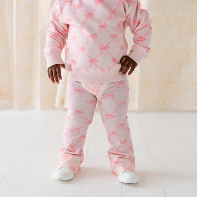 Bow Trellis Flare Legging, Ballet - Leggings - 3