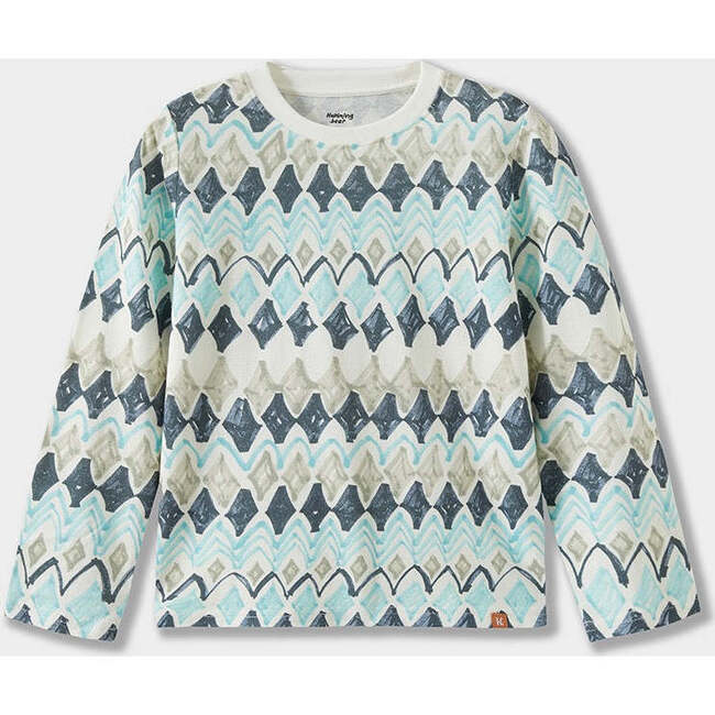 Striped Long Sleeve Tee, Blue