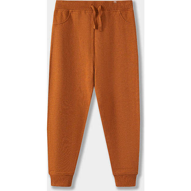 Organic Cotton Sweatpants in Terracotta, Tan