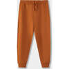 Organic Cotton Sweatpants in Terracotta, Tan - Sweatpants - 1 - thumbnail
