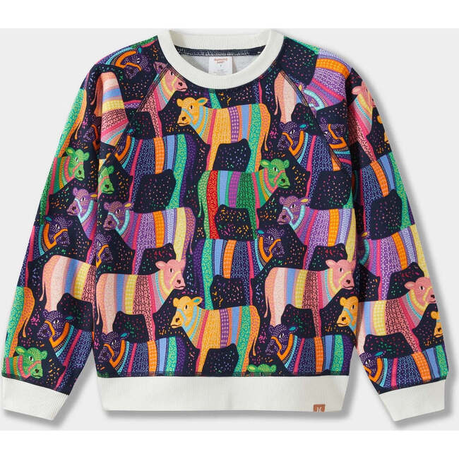 Rainbow Cows Sweatshirt, Multi