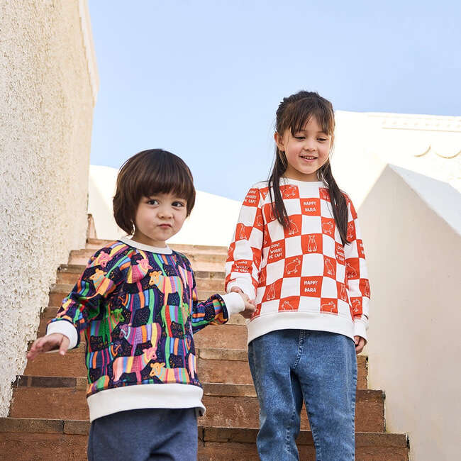 Rainbow Cows Sweatshirt, Multi