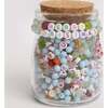 Multicolor Merry Christmas DIY Letter Bead Jar with Pink Christmas Tree Charm - Craft Kits - 1 - thumbnail