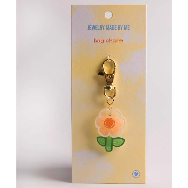 Shaker Flower Bag Charm Clip