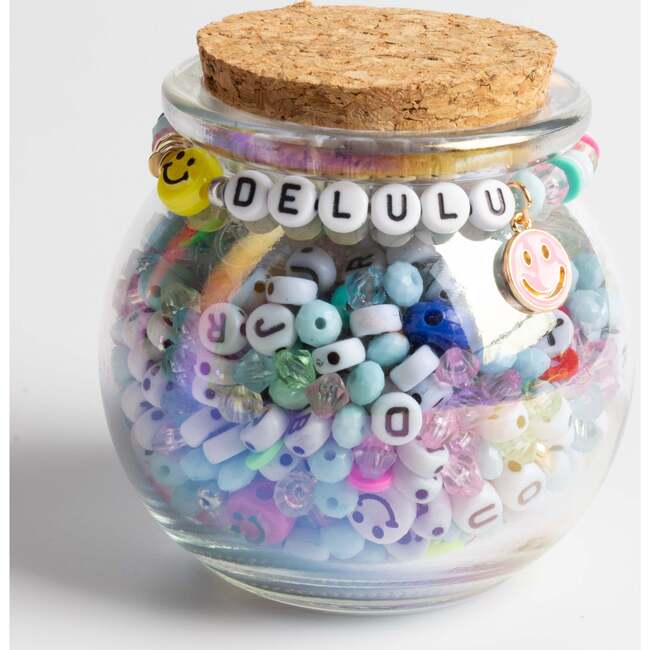 Delulu Letter Beads and Happy Faces DIY Jewelry Kit