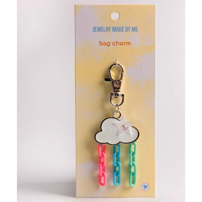 Enamel Cloud Bag Charm Clip