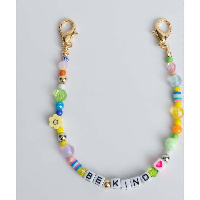 Be Kind Clip on Beaded Bag Chain 10"