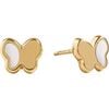 White Hudson Butterfly Studs - Earrings - 1 - thumbnail