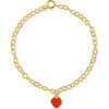 Red Central Heart Bracelet - Bracelets - 1 - thumbnail