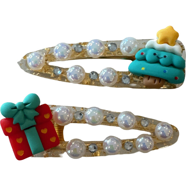 Presents Under the Tree Mila Barrettes, Set of 2