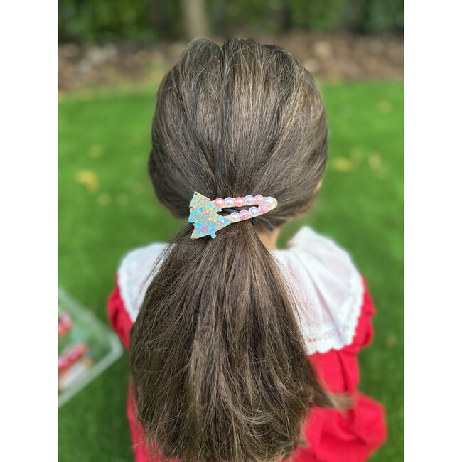 Pink Ornament Mila Barrettes, Set of 2