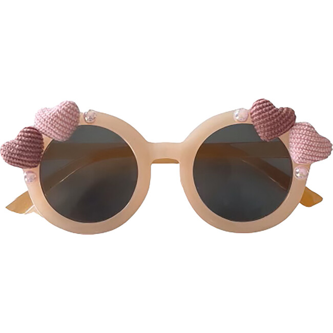 Cozy Hearts Alina Round Sunnies, Pink