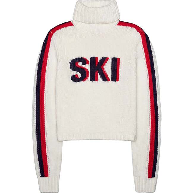 Jade Turtleneck Sweater, Ivory Ski