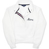 Warmup Pullover, White Love Stitched - Sweatshirts - 1 - thumbnail